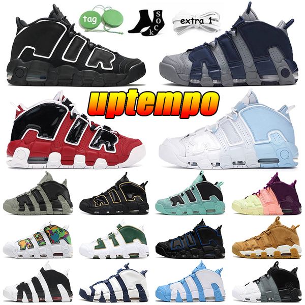 

designer basketball shoes men uptempos 96 total scottie pippen white varsity green world multi-color black bulls university blue womens jump