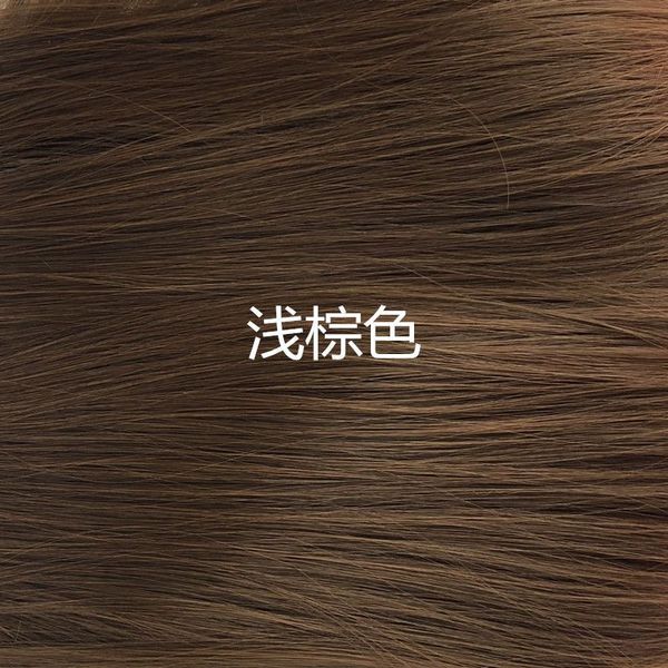 

wig woman long hair full hood simulation natural bangs big waves, Black
