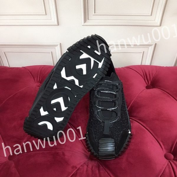 

2023 r fashion mens casual shoes striped vintage shoes vintage trainers lace-up platform sneaker size 35-41, Black
