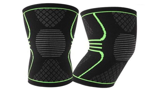 

elbow knee pads knitted sport fitness running riding mountain climbing sports protective gear threedimensional pad1772980, Black;gray