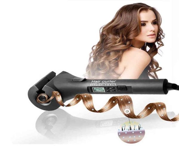 

lcd automatic hair curling iron magic curler electric ceramic antiperm professional waver styling tools styler 2202101773604