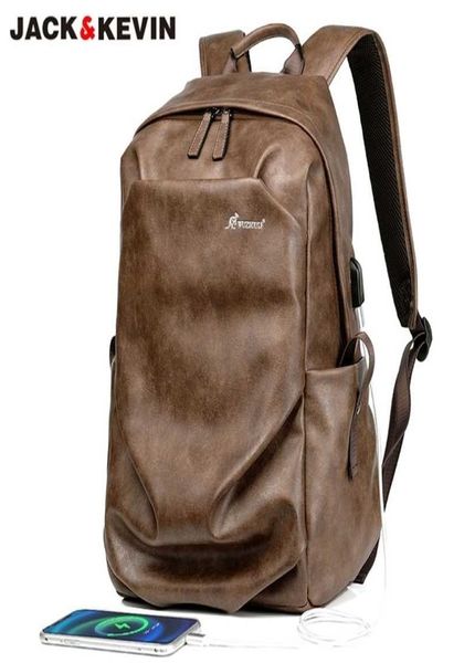 

jackkevin brand men039s retro leather backpack large capacity school bag antitheft travel backpack for men lapbackpack bag2241723
