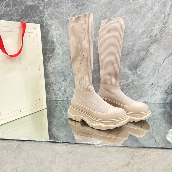 

ricks owens canvas boots designer mens luxury women ricks owen boot womens shoes platform 0516, Black