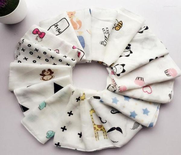 

bow ties 510pcs baby infant towel muslin handkerchiefs two layers wipe 6 layer densely woven cotton kids towels2112344, Black;gray