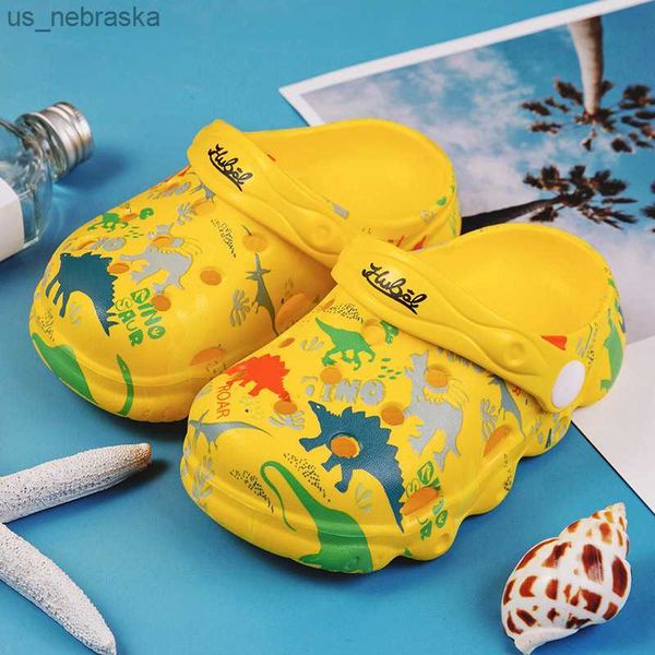 

slipper childrens designer outdoor baby clogs summer cartoon beach sandals sneakers child slippers kids boys flip flops casual shoes l230518, Black;grey