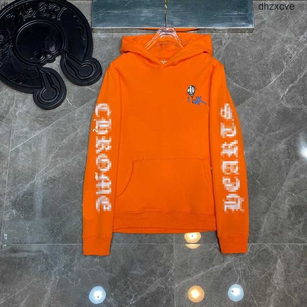 

designer mens printing hoodies long sleeves oversize orange streetwear sweatshirts jtz3, Black