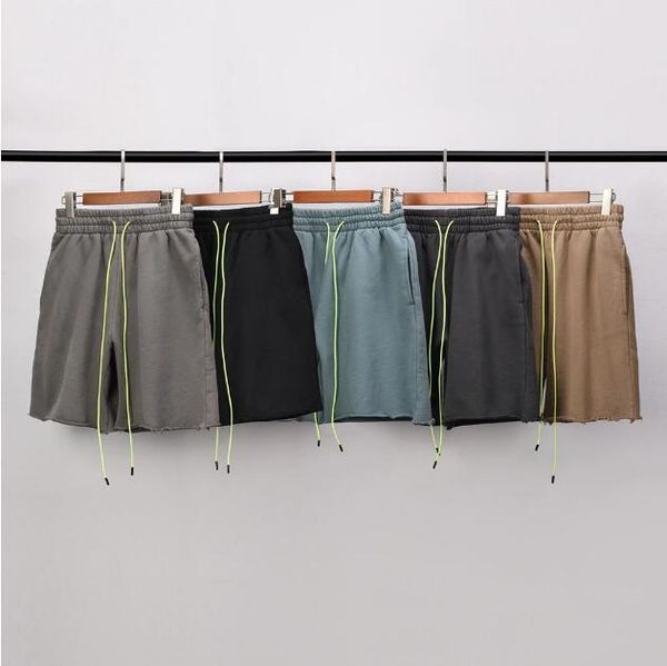 

1 quality casual cotton solid color sweatpants drawstring pants shorts for men