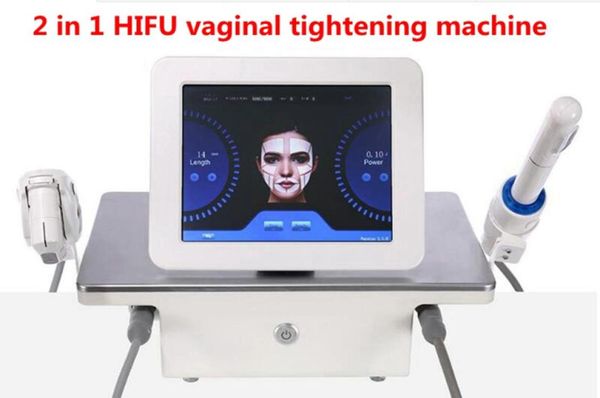

2 in 1 hifu machine high intensity focused ultrasound face lift wrinkle removal skin care vaginal tightening rejuvenation beauty9588133