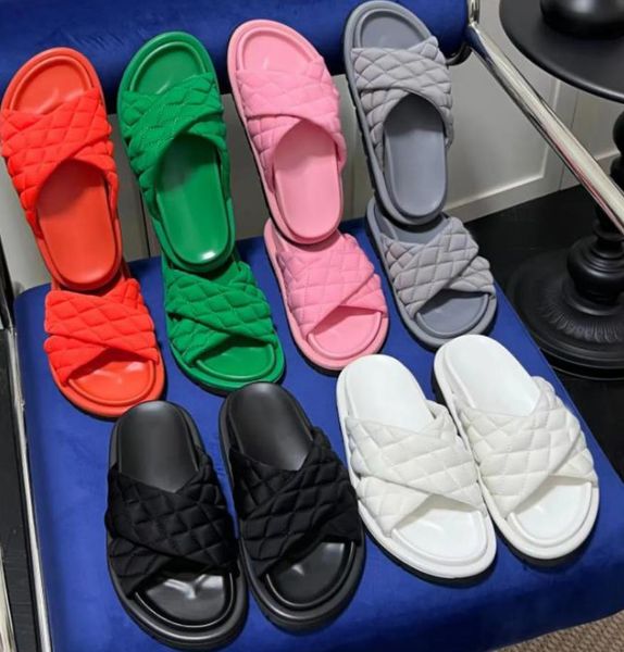 

2023 designer women men leather slide luxury platform sandal thick bottoms slipper lady slides fashion summer beach shoes slipper size 35-45, Black