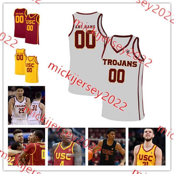 

zach brooker drew peterson usc basketball jersey joshua morgan harrison hornery kijani wright iaroslav niagu usc trojans jerseys custom stit, Black;red