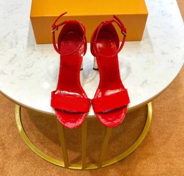 

new women039s leather 10cm highheeled sandals women039s alphabet printed leather ankle belt rubber shoe sole sandals6659443, Black