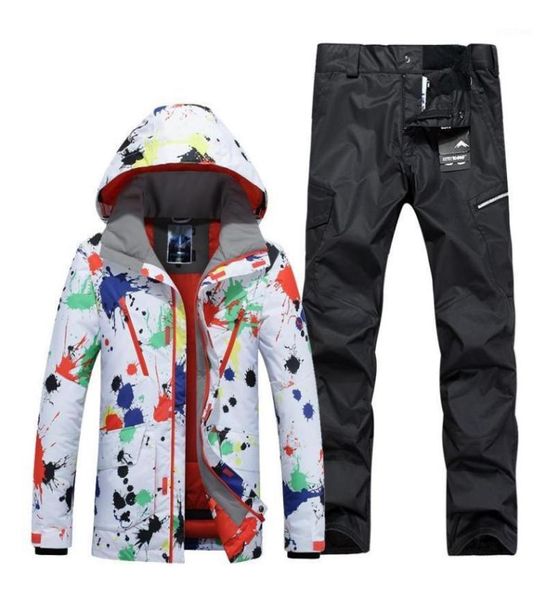 

skiing jackets 2021 gsou ski snowboard snow pants winter suit for men warm windproof sports clothes set15185796