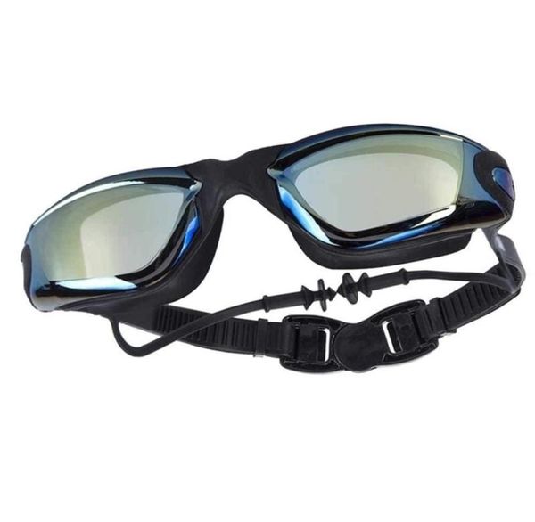 

swimming glasses earplug anti fog silicone swim pool women men eyewear water ear plug diving goggles 2207069589309