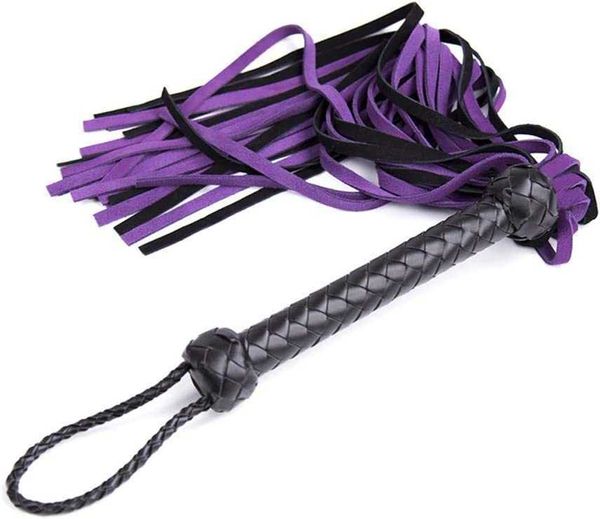 

factory outlet rekink soft leather questrian horse sport whip and whips with woven handle floaters purple