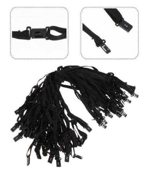 

bow ties 50pcs adjustable tie extender band premium durable04322714, Black;gray