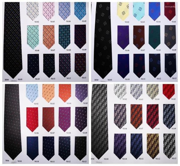 

bow ties 100pcs 100polyester fashion novelty mens necktie  rose black yellow pink blue green wine aqua red grey navy pu3013612, Black;gray