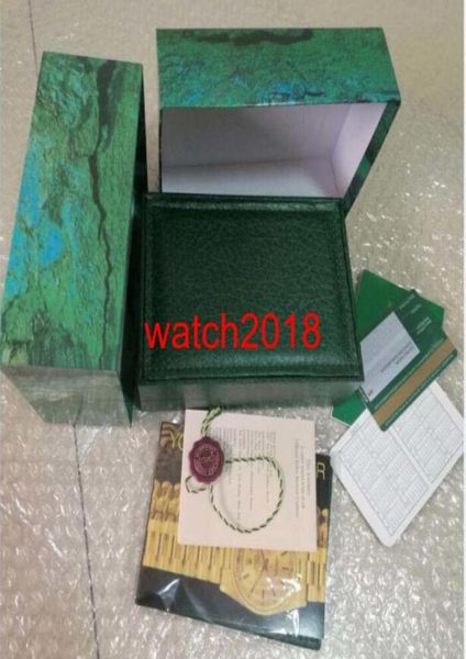 

luxury mens womens wooden green watch box watch boxes wooden papers card wallet boxescases wristwatch3791591, Black;blue
