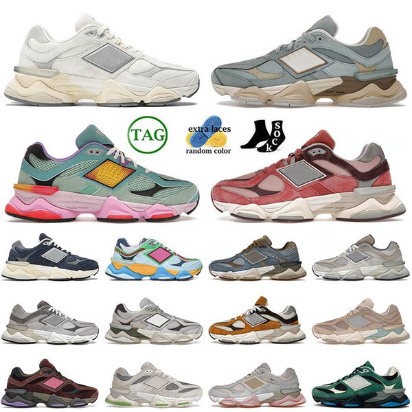

og designer 9060 running shoes multi-color cherry blossom white sea salt bodega discovery blue haze bb9060 mens women trainers sneakers 36-4