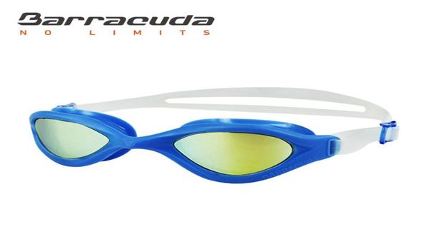 

barracuda swimming goggles mirror lens antifog uv protection triathlon open water for adults 733104560572