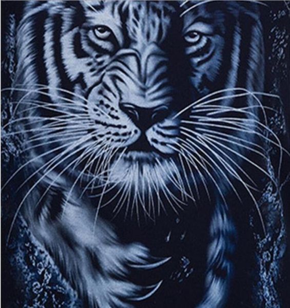 

summer 3d printed shortsleeved tshirt men039s compassionate tiger casual half sleeve7534128, Black