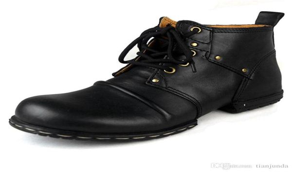 

harbour sail handmade 100 genuine cow leather men039s martin boots laceup ankle boots men039s shoes with fur size winter b9230870, Black