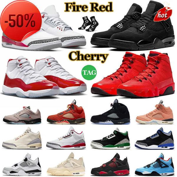 

2023 og basketball shoes jumpman 3 4 5 9 11 mens trainers 3s 4s 5s 9s 11s retro military black cat fire red thunder bred cherry cool grey ch