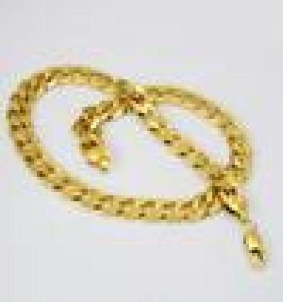 

fine yellow gold jewelry 100 real 18k yellow fine gold 10mm men039s necklace 24inch curb link 75g chain gf jewelrynickel 1245402, Silver