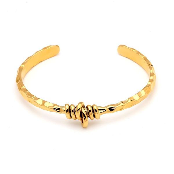 

bangle varole knot bracelet for women gold color natural texture cuff bracelets bangles party fashion jewelry pulseras mujer, Black