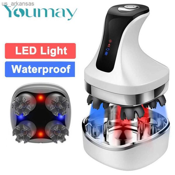 

full body massager youmay 4d electric head massager waterproof scalp massage prevent hair loss wireless body neck back massager health care