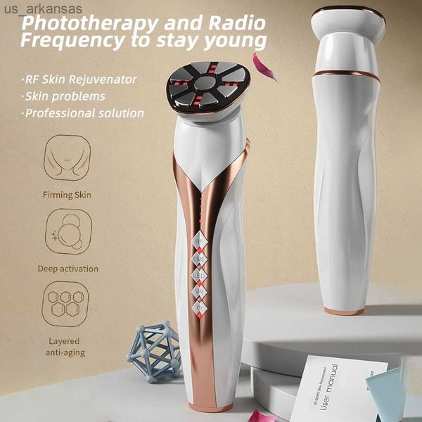 

full body massager rf ems microcurrent led pn facial lifting vibration massage body neck anti-wrinkle beauty device face slimming edema remo