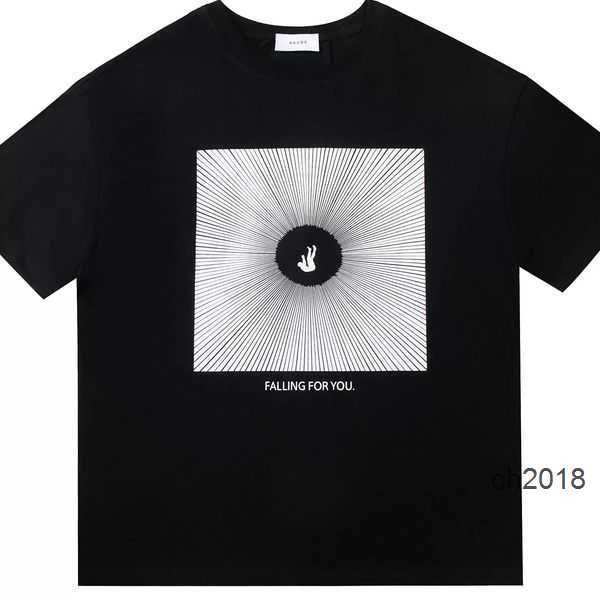 

2023 fashion summer mens tshirts womens rhude designers for men letter polos embroidery clothing short sleeved tshirt large tees v8v8, White;black
