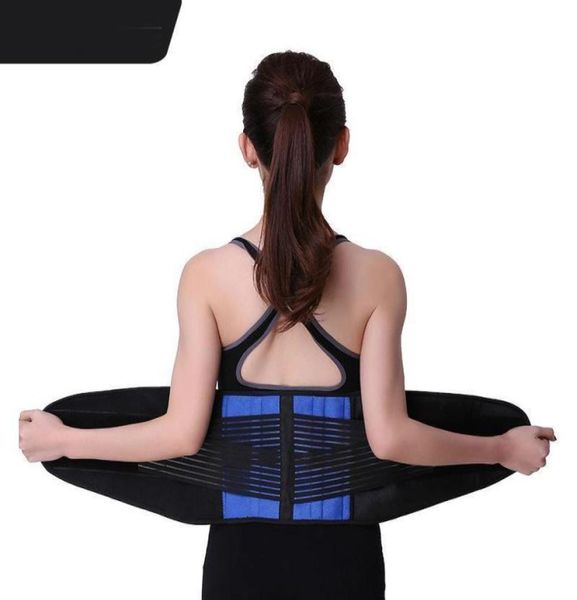 

sports sweat waist protection fitness breathable large belt thermal support blue black color useful waist support belt 07jw2721744779, Black;gray