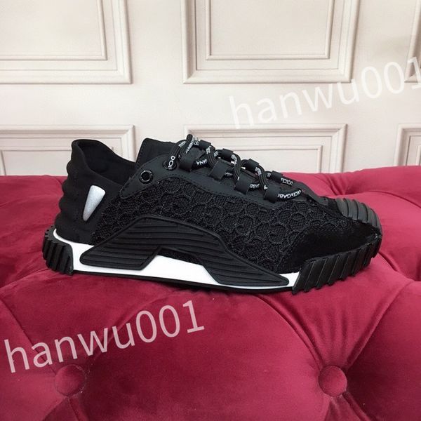 

2023 new r fashion mens casual shoes striped vintage shoes vintage trainers lace-up platform sneaker size 35-41, Black