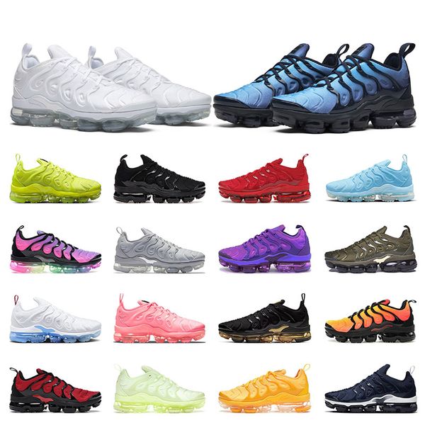 

running shoes tn plus for men women sneakers tns triple black white cool grey midnight navy obsidian bubblegum outdoor sports trainers