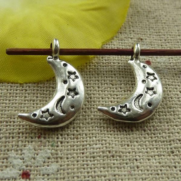 

other 186 pieces tibetan silver moon charms 19x11mm #3965
