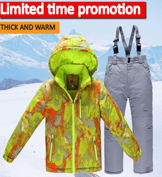 

skiing jackets ski jacket children waterproof windproof clothing kids pants boys girls 30 degree winter warm snowboarding outdoor6949473