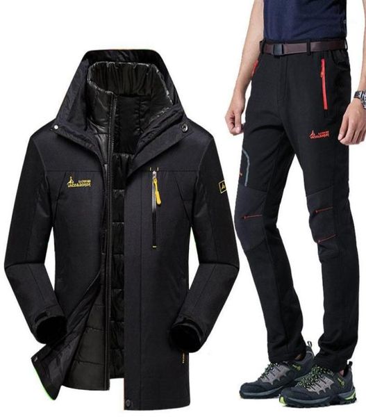 

ski suit for men winter 2020 waterproof windproof thicken warm ski jacket snow clothes men skiing and snowboarding jackets sets14632269