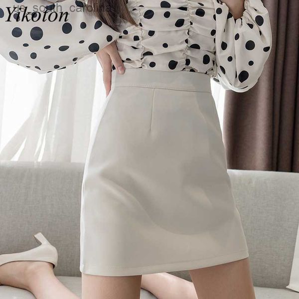 

skirts mini skirt black white short high waist women skirt female kawaii summer new a-line short skirt ol chic suit bag hip skirts l230522