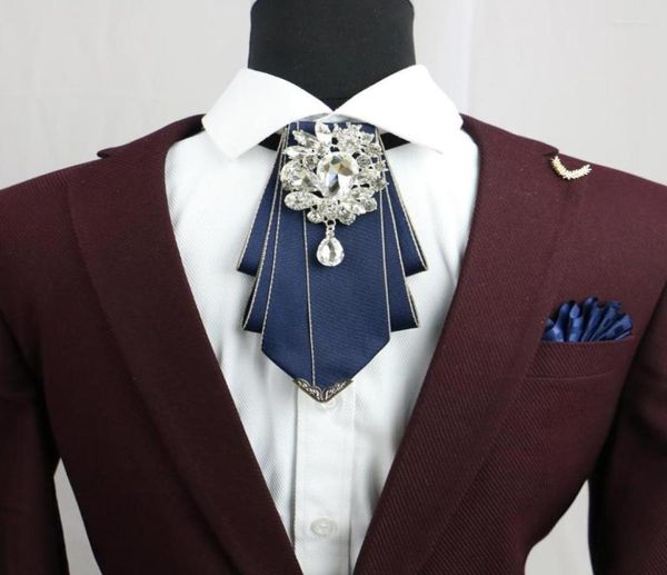 

bow ties the fashion men dress up diamond tie classic men039s banquet wedding accessories2562909, Black;gray