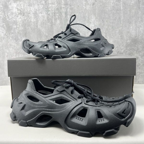 

men's hd mule shoes rubber sandals women men sneakers black white embossed eva sneakers non-slip comfortable slippers 03