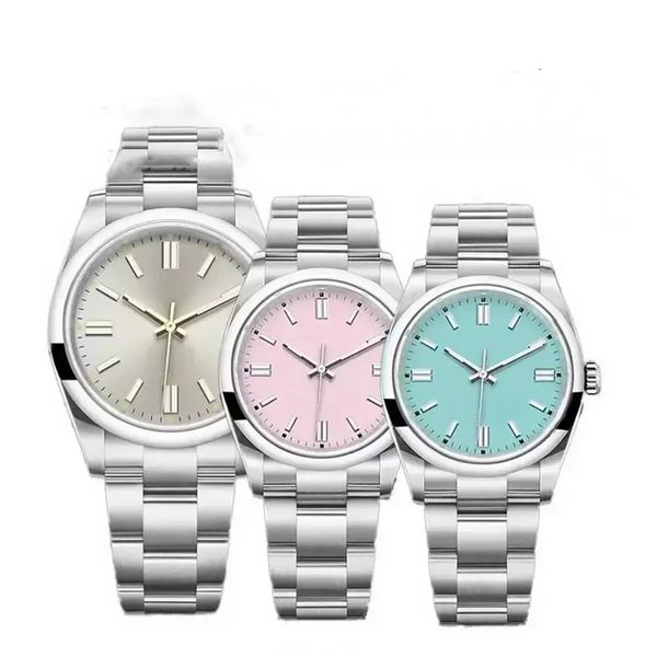 

mens watch designer watch montres mouvement mens watches de luxe couple watch size 41 36 31 sapphire glass waterproof multi color dial mecha, Slivery;golden