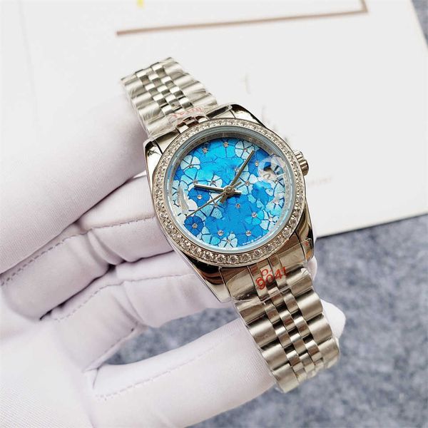 

men watch aaa women watches 31mm sapphire fashion style stainless steel sports men birthday gifts wristwatches, Slivery;black