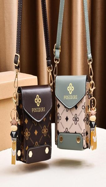 

new mobile bag crossbody bag women fashion trend one shoulder retro small square mini whole5157299, Black