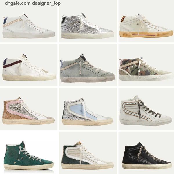 

mid slide star sneakers casual shoe good dupe do old dirty goldens×gooseitys×shoes mens womens new designer sneaker italy brand
