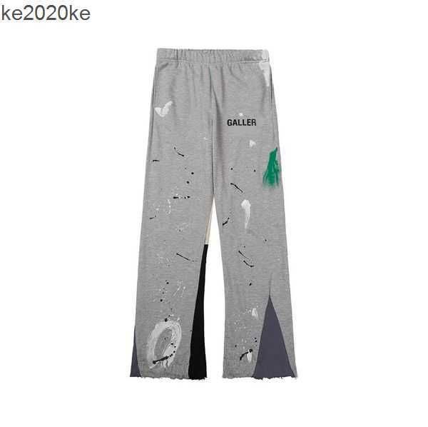 

s jeans pants galleries sweatpants dept speckled letter print men's women's couple loose versatile casual straight graffiti orange, Black