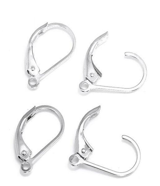 

10pcslot 925 sterling silver earring clasps hooks finding components for diy craft fashion jewelry gift 16mm w2301104488