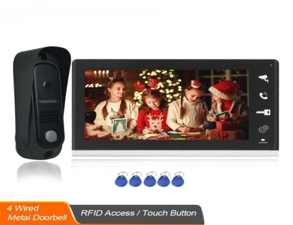 

video door phones inch intercom doorbell camera entry security rfid password remote access control system wired phone for villa ho7369814