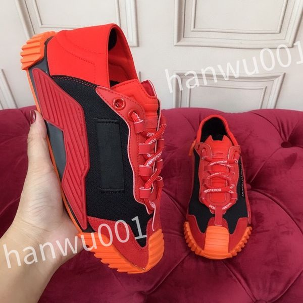 

designer casual shoes mens vintage trainers striped sneakers women fashion shoe lace-up platform sneaker, Black