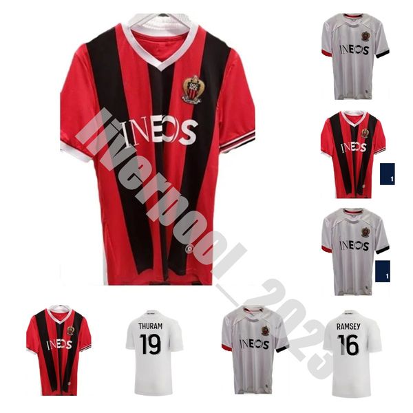

23 24 ogc nice fc soccer jerseys t. moffi pepe laborde s. diop 2023 2024 ogcnice football shirt dante kamara atal home away 3rd viti kluiver, Black;yellow