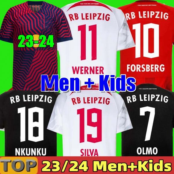 

rbl leipziges soccer jerseys 2023 2024 on fire special shirt olmo werner silva poulsen nkunku 22 23 24 football shirts szoboszlai forsberg r, Black;yellow